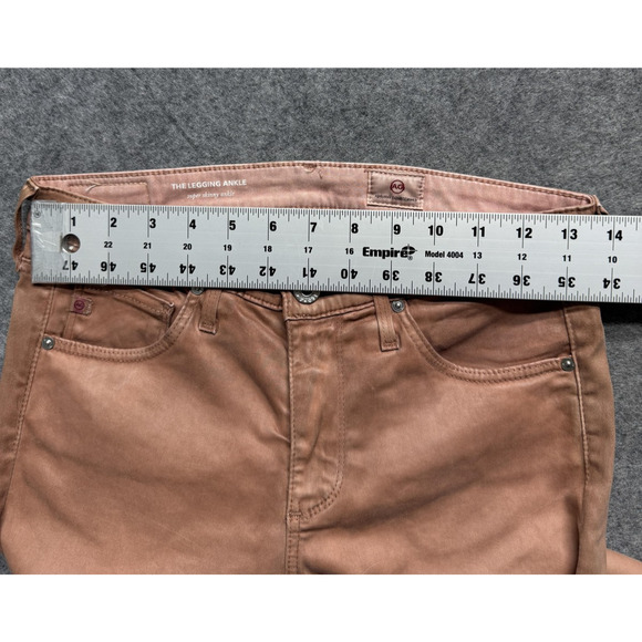 AG Adriano Goldschmied Jeans Womens 26R Pink The Legging Ankle Super Skinny - Picture 3 of 15